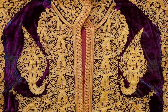 Ottoman Metallic Embroiderd Vest