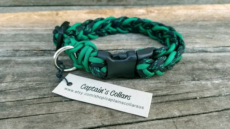 Paracord Dog Collar Clover Braided Custom Closures Adjustable Dog Collar