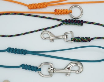 Ultra Lite Line Leash, Custom Color Paracord Rope Lead, Tiny Dog and Cat Leash