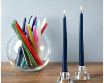 Juego de velas cónicas de 10 pulgadas, 4 velas cónicas, candelabros sin aroma, ideales como velas para la cena y para el hogar, completamente nuevas en empaque de regalo.