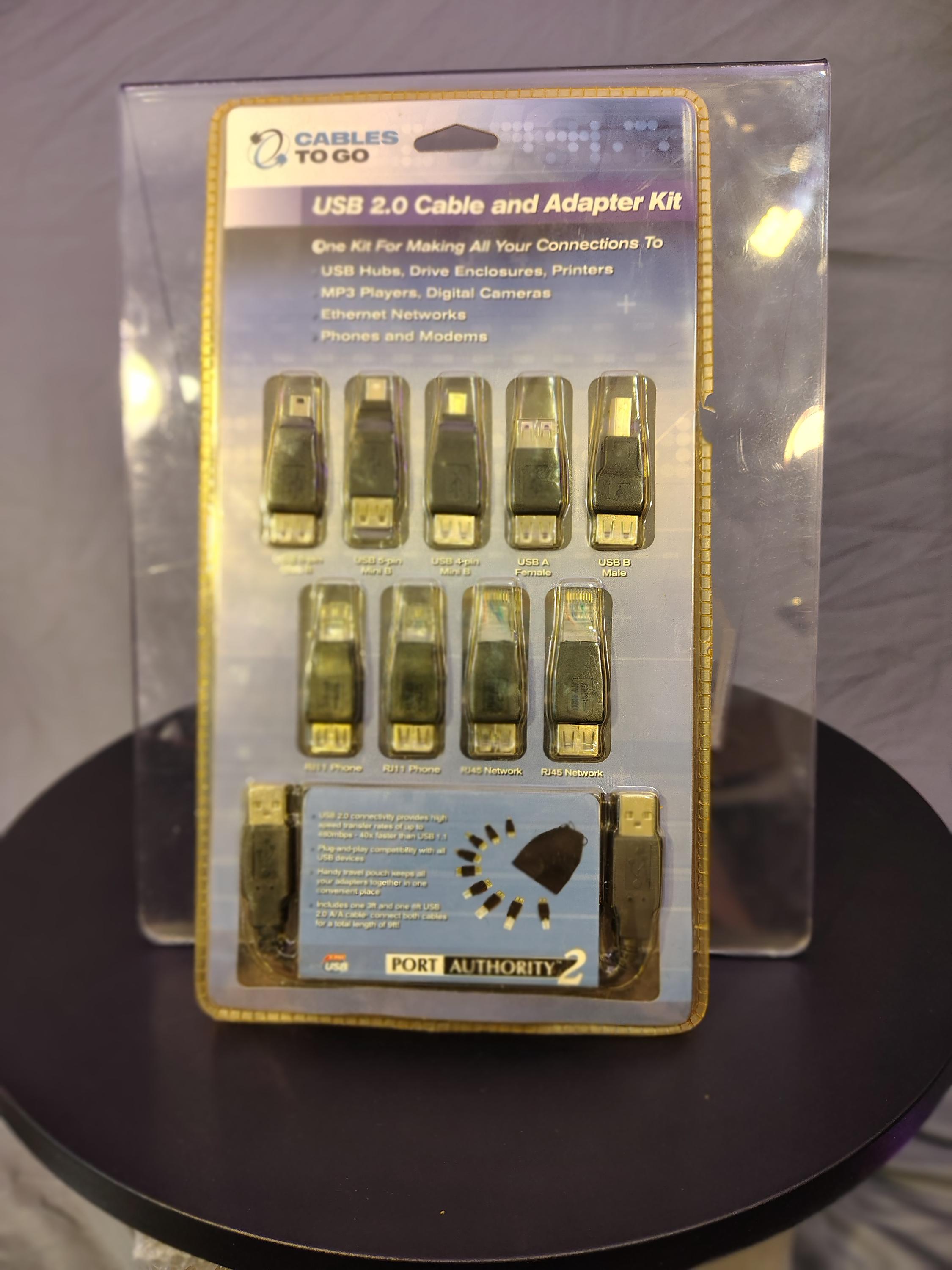 9 Piece USB Adapters Vintage New in Package Says Cables to Go & Usb ...