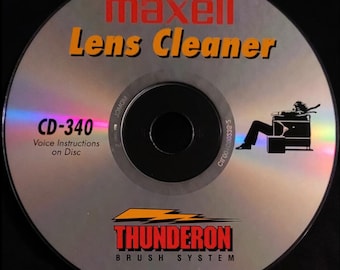 Maxell CD & DVD Laser Lens Cleaner Cd Compact Disc / Dvd Digital Video Disc Model cd-340 New In Retail Packaging.