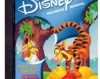 Disney's Animated Storybook Winnie The Pooh & Tigger Too Jewel Case PC Mac 2001 junior game ages 4-8 Play mini-games  collect picture pieces