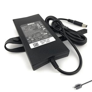 Genuine Dell Laptop Charger AC Adapter Power Supply FA90PE1-00 CM889 19.5V 90W Slim Dell Adapter Charger Condition New comes w both cords