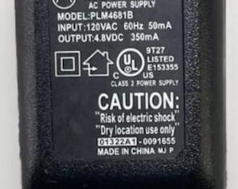 Genuine Motorola SPN4681B 120V AC Adapter Charger Model: PLM4681A 4.8V 350mA Brand New