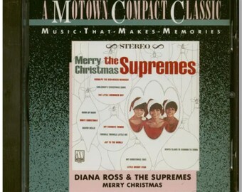Navidad Una música clásica compacta de Motown que crea recuerdos Feliz Navidad The Supremes Diana Ross & The Supremes 1986 Nuevo sellado