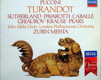 Turandot Format: 2 CD's Germany 1984 Classical Opera Romantic Puccini Sutherland Pavarotti Caballé London Philharmonic Orchestra Zubin Mehta