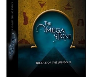 RIDDLE Of The SPHINX II 2 The Omega Stone, Caja grande, Juego de PC. Juego vintage, nunca abierto. Impecable, aún envuelto en plástico. Perfecto, lanzado en 2003.