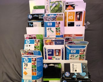 Lot of 36 ink jet ink cartridges for Hewlett Packard HP Printers see the list below example 51604A,920,78,57,49,56,14,33 List in Description