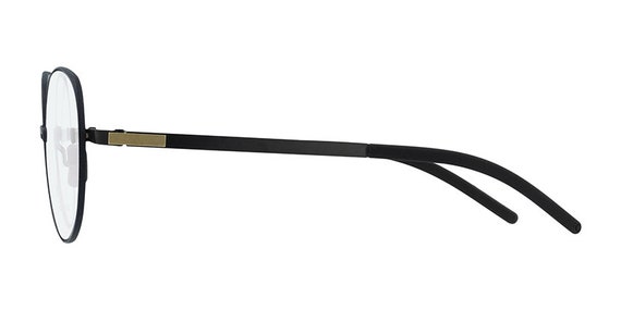 Gotti Bold02-black50 Full Rim Round Titanium Eyeglasses for Men
