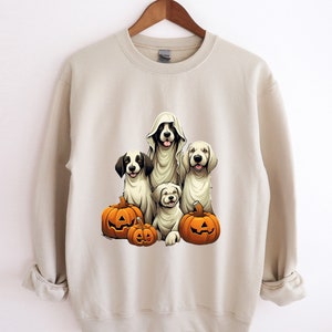 Halloween Dog Shirt, Golden Retriever Halloween Shirt, Ghost Dog Hoodie, Spooky Season Sweater, Funny Halloween Hoodie, Happy Halloween