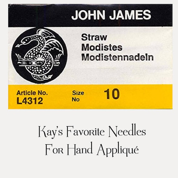 2 Pkgs of 15 Size 9 Cotton Darners Hand Sewing Needles Embroidery Hemming