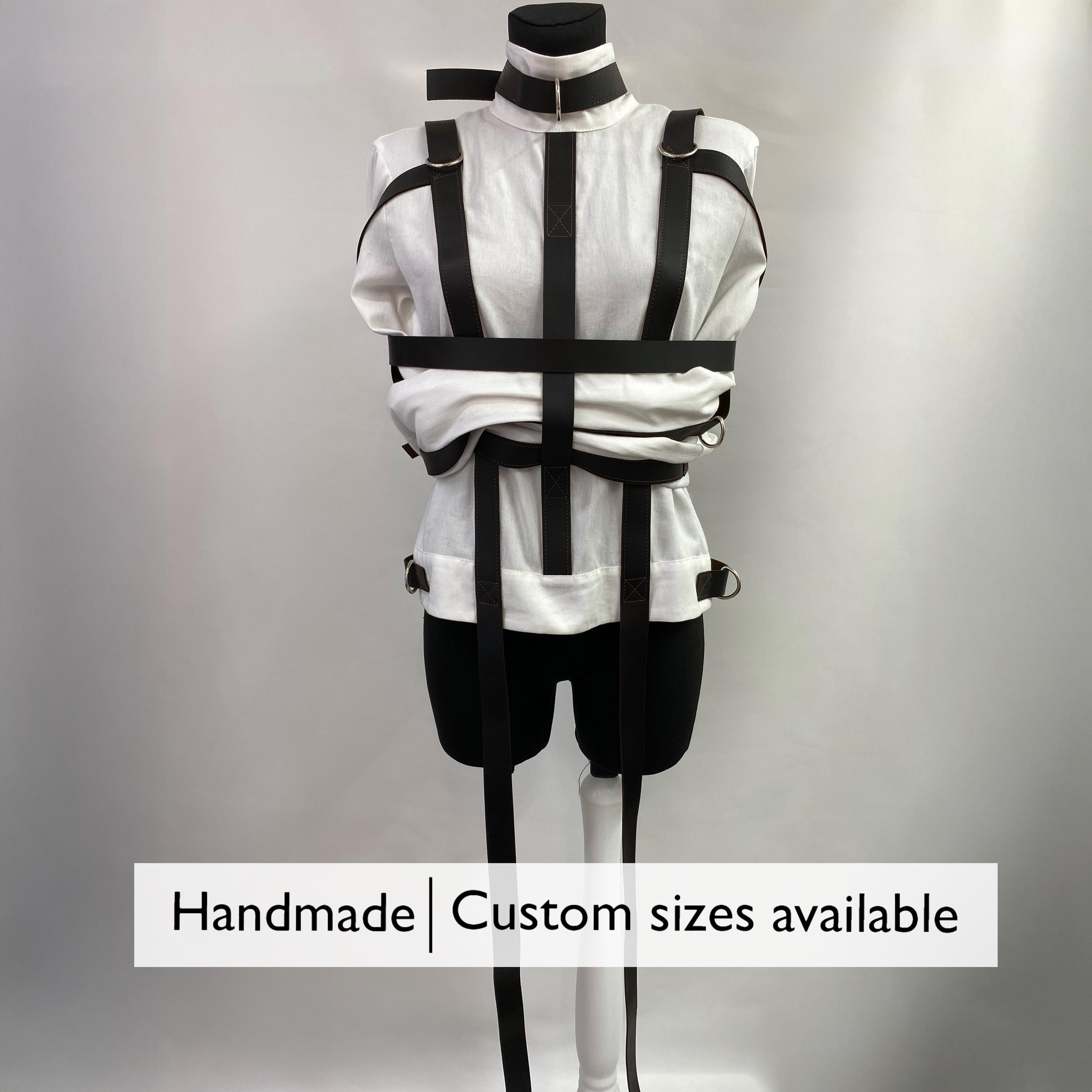 Heavy Duty Straitjacket, Canvas Straitjacket, Submissive Jacket