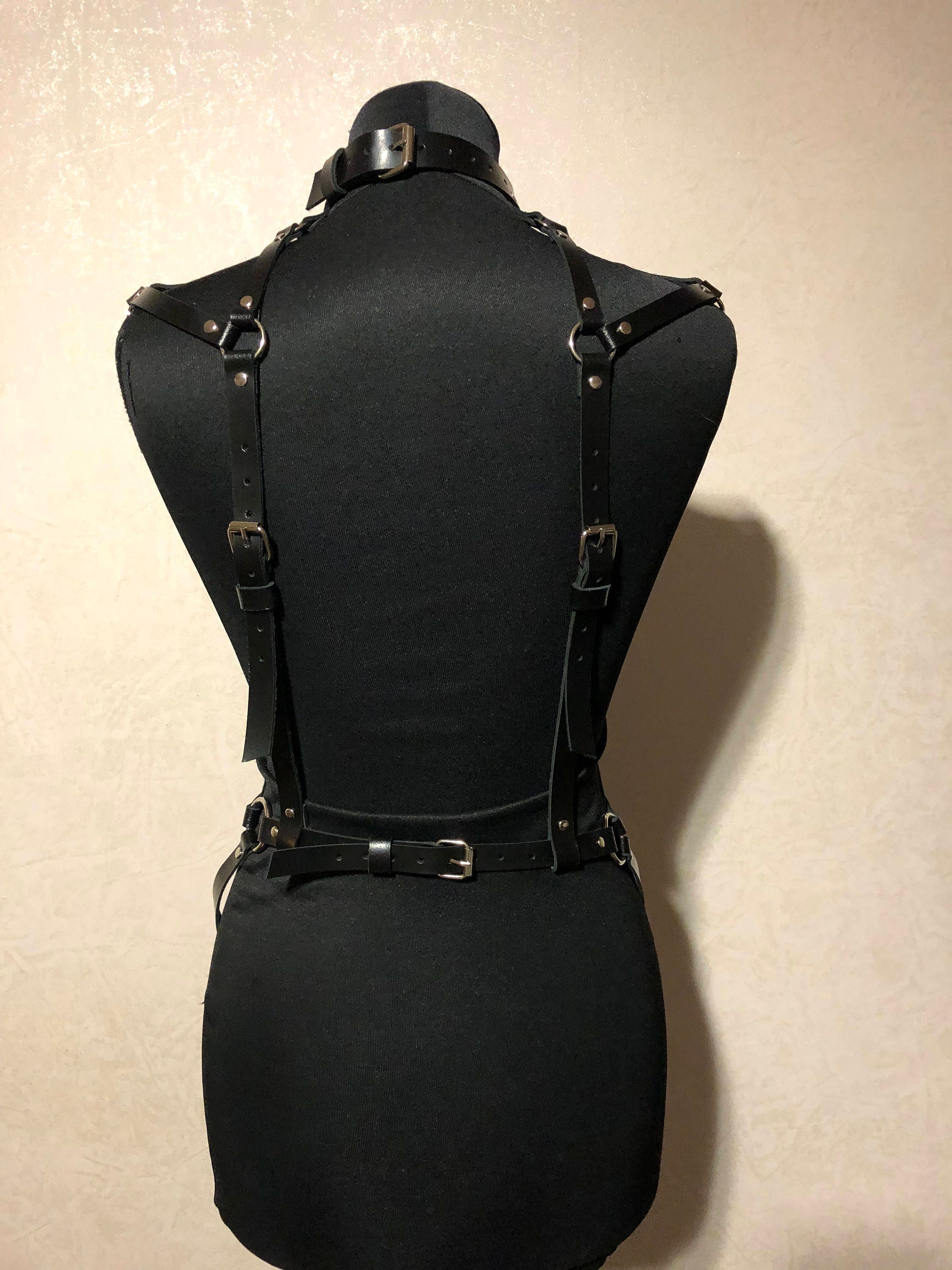 Fetish Leather Harnessleather Body Harnesswoman Body - Etsy