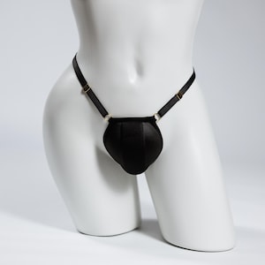 Svarta herrstringtrosor, herrstringtrosor, underklädesstringtrosor, kupstringtrosor, sexiga herrstringtrosor, justerbara stringtrosor med midja, ministringtrosor för män, herrstringtrosor, svarta trosor