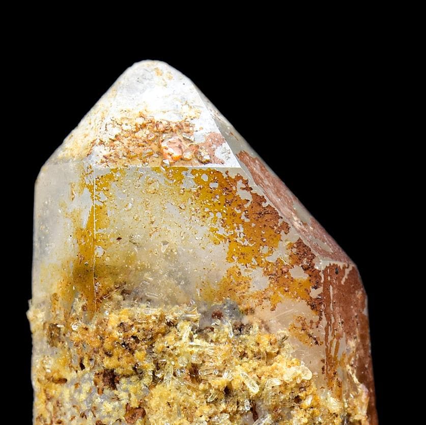 画材 Iron Quartz Genuine 画材 Iron Quartz Genuine Iron-Oxide Coated Milky Quartz