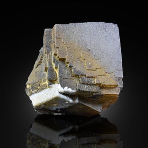 Top Quality Beautiful Amazing Purple Fluorite Crystal With Shiny Calcite From Pakistan / 63 Gram