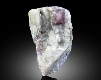 母岩上の天然蛍光スピネル結晶 - アフガニスタン標本 - Etsy 日本