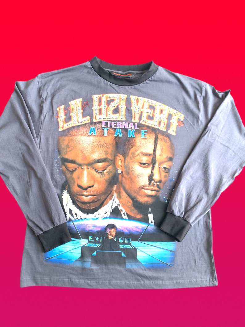 Very Rare Brand New 90s inspired Lil Uzi Vert Morino Morwood Long-sleeve Rap T Shirt XL