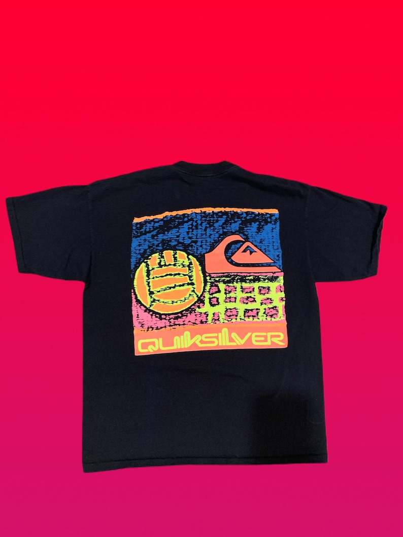 Vintage 1992 Quicksilver Double Sided Single Stitched T Shirt !!!!! Very Rare !!!!!!!