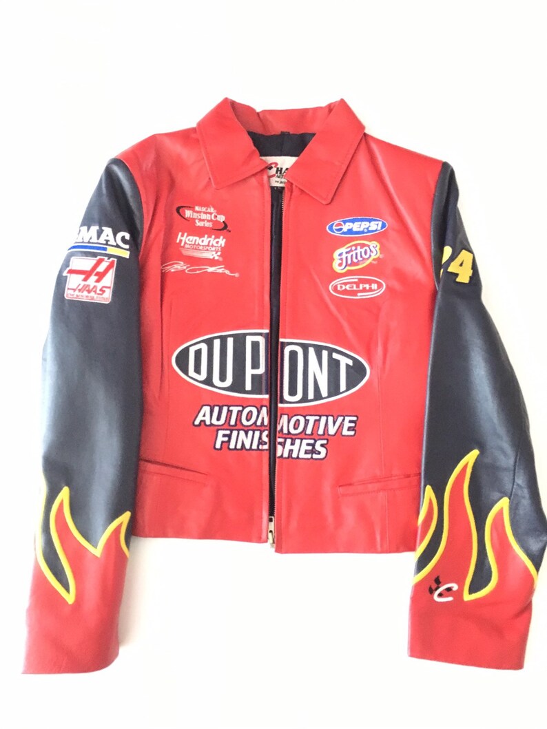 Rare Jeff Gordon 24 Nascar Racing Jacket 100 Leather New Without Tag L