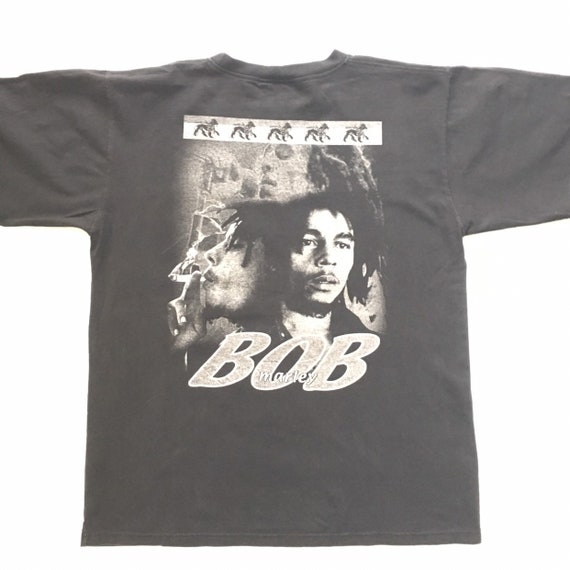 Rare 90s  Vintage Bob Marley Double Sided T Shirt… - image 5