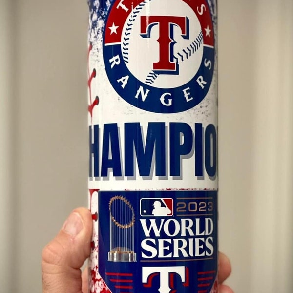 Texas Rangers World Series Champions Tumblers- 30 oz and 20 oz sizes available now