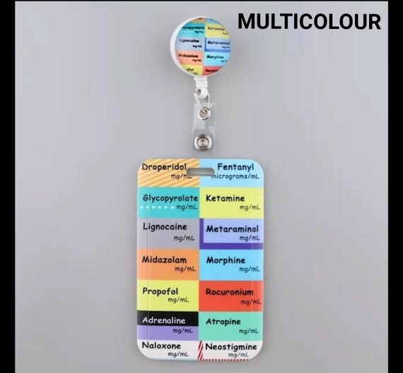 Porte-carte d'identité d'infirmière et de médecin avec clip pour badge à  bobine assorti -  France