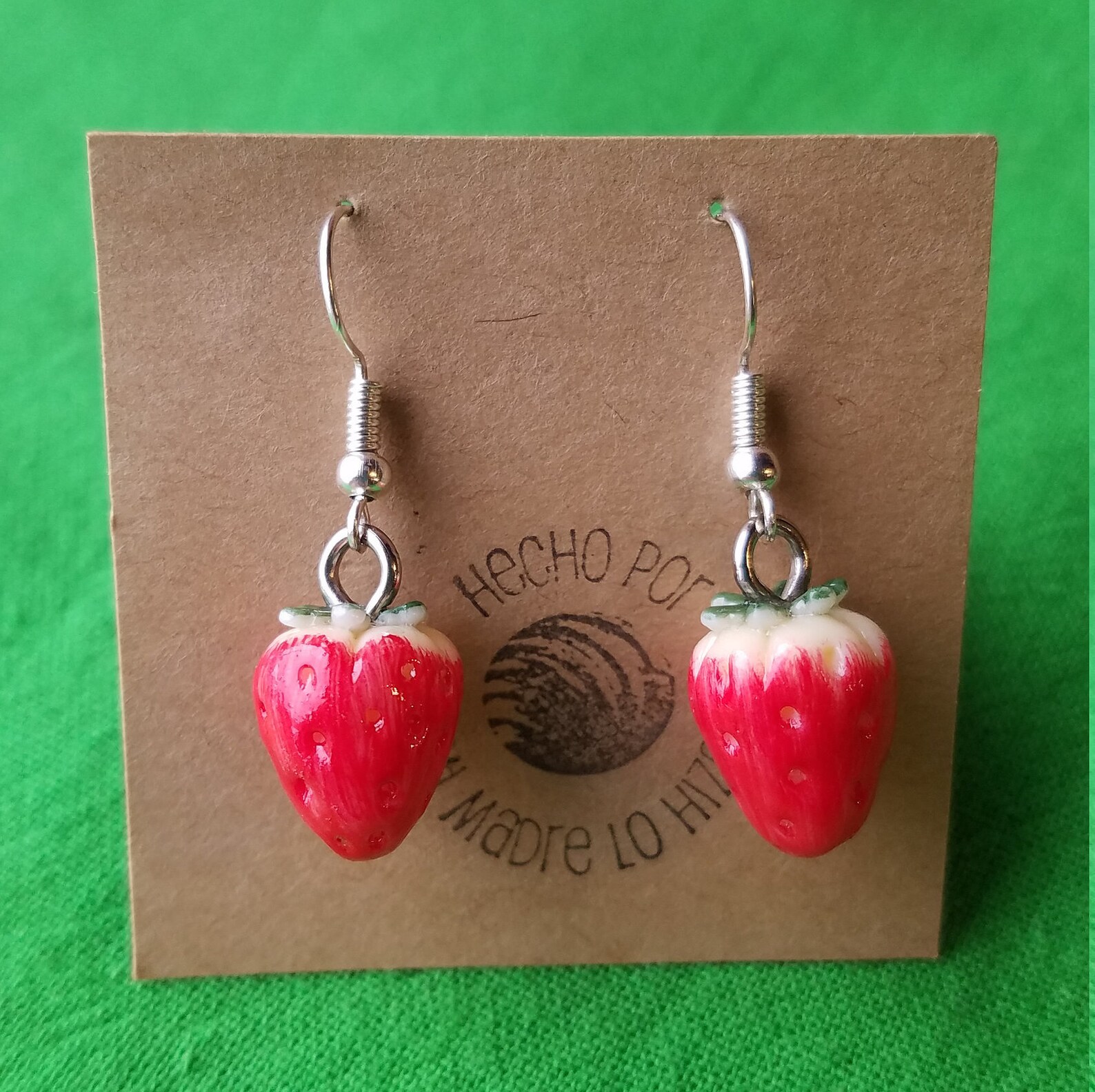 Strawberry Earrings Etsy