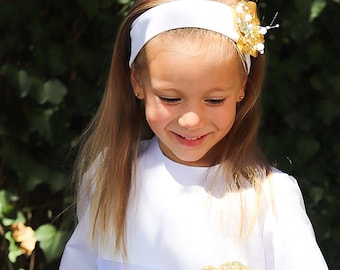 Girl's bridesmaid kit: bridal sash + headband