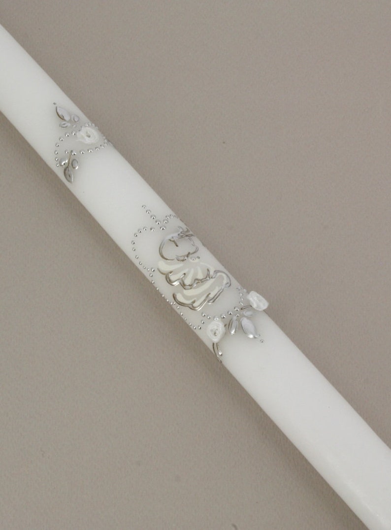 Custom christening candle-Angel