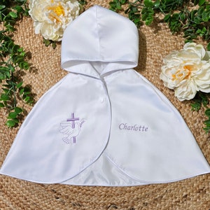 Suitable for babies and children in white Satin Must be in the shape and form image 8