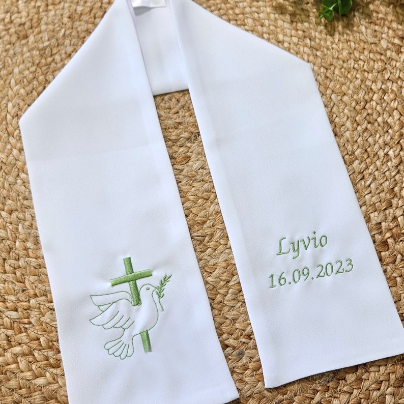 Custom Baptism Scarf image 1