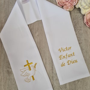 Custom Baptism Scarf image 5