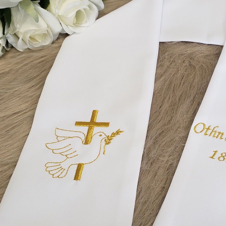 Custom Baptism Scarf image 4