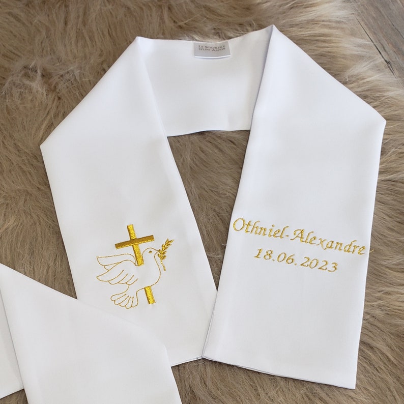 Custom Baptism Scarf image 1