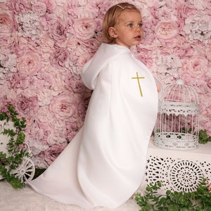 Long baby baptism cape pattern of your choice