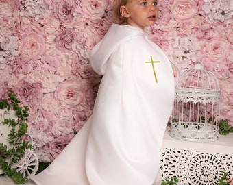 Long baby baptism cape pattern of your choice