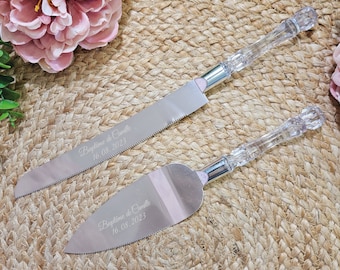 Cake set service: Shovel + Knife - Customizable for Baptism or Wedding