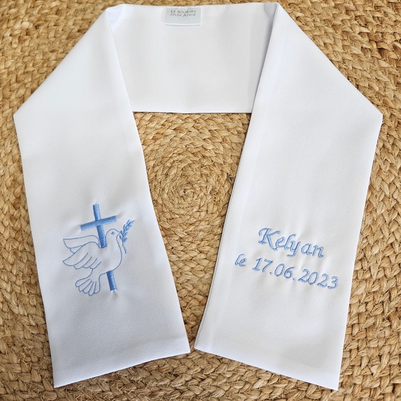 Custom Baptism Scarf image 9