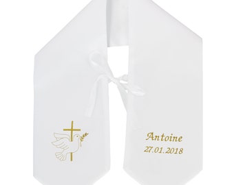 Chale Blanc Bapteme Etsy