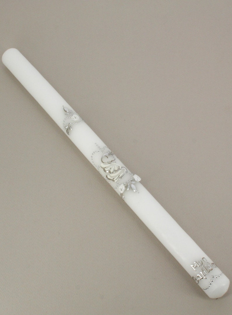 Custom christening candle-Angel