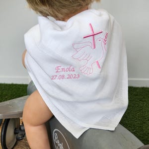 Baby christening blanket 80cm x 80xm - Pattern of your choice and customizable