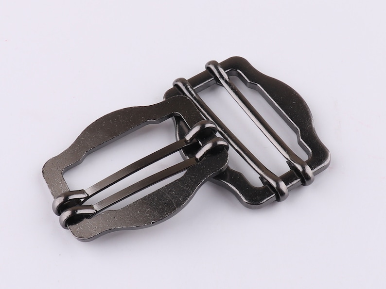 Ceinture Buckle Double Pin Sliding Belt Buckle Strap Buckle Adjuster 30mm buckle Pin buckle For Purse sac strap buckle slide 6pcs/12pcs image 2