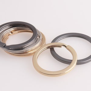 Split Key Ring Split Rings Keychain Key Rings Flat Keyrings Jump Rings Key Ring Findings 22/24/26mm 12pcs