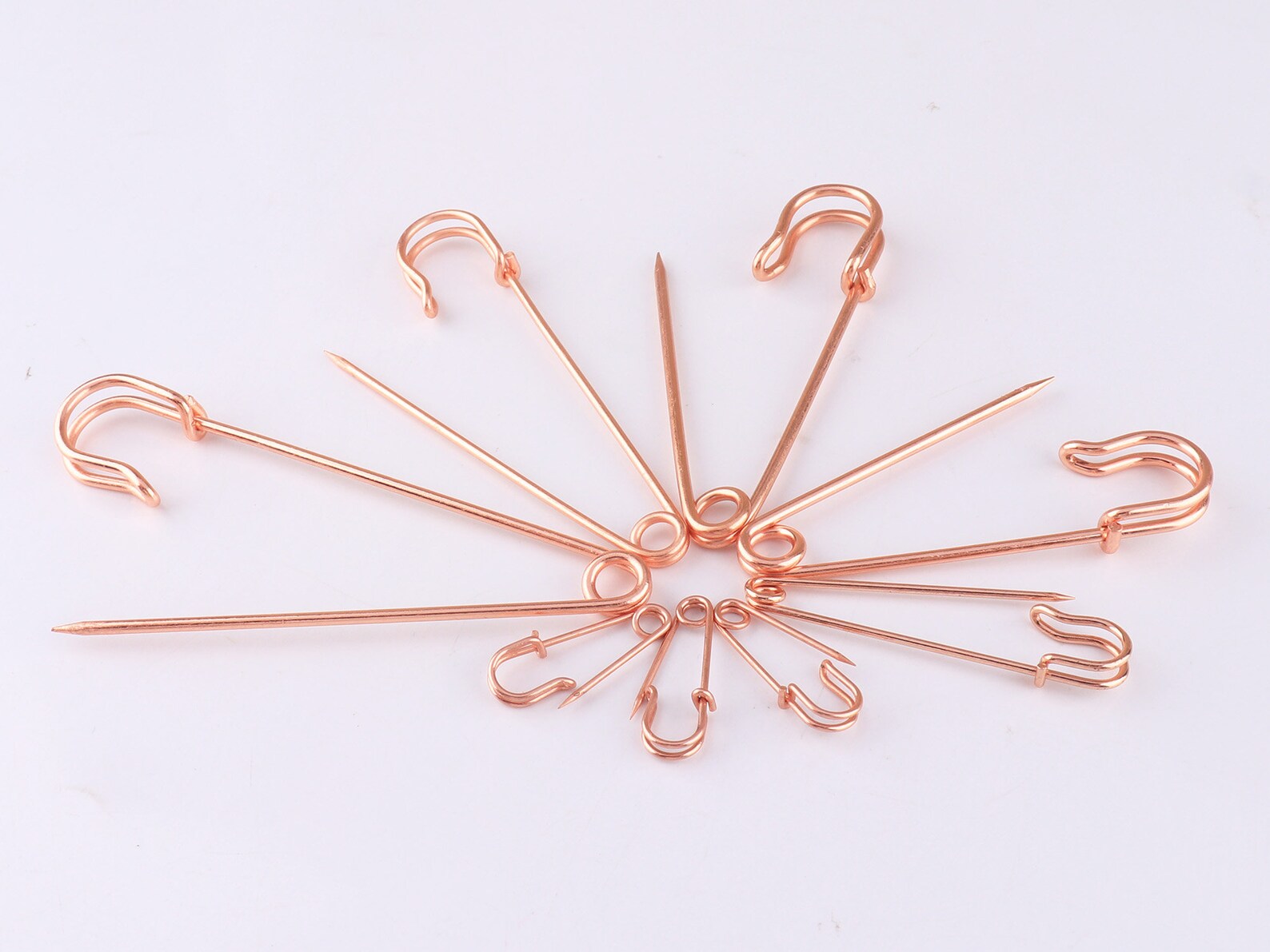 Rose Gold Safety Pins Large Pins Brooches Pins Kilt Pins Brooches Metal ...