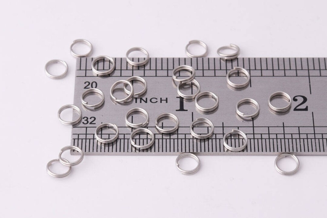 200pcs 5mm Double Jump Rings Split Rings Silver Jump Ring Bulk Jump