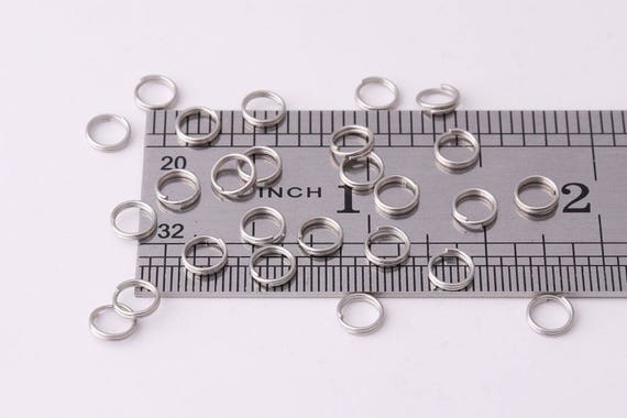 200pcs 5mm Double Jump Rings Split Rings Silver Jump Ring Bulk Jump Rings Small  Split Rings Jewelry Findings Jewelry Making 