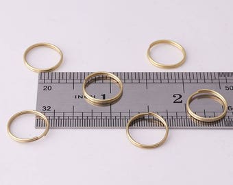 200pcs Split Rings 14mm Split Jump Rings bulk split rings Double Jump Rings Open Jump Ring jewelry connectors Findings