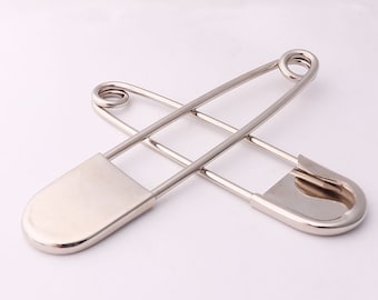 2pcs Kilt Pin Larger Safety Pins Safety Broochs metal safety pins Bar Pins Brooch Pin